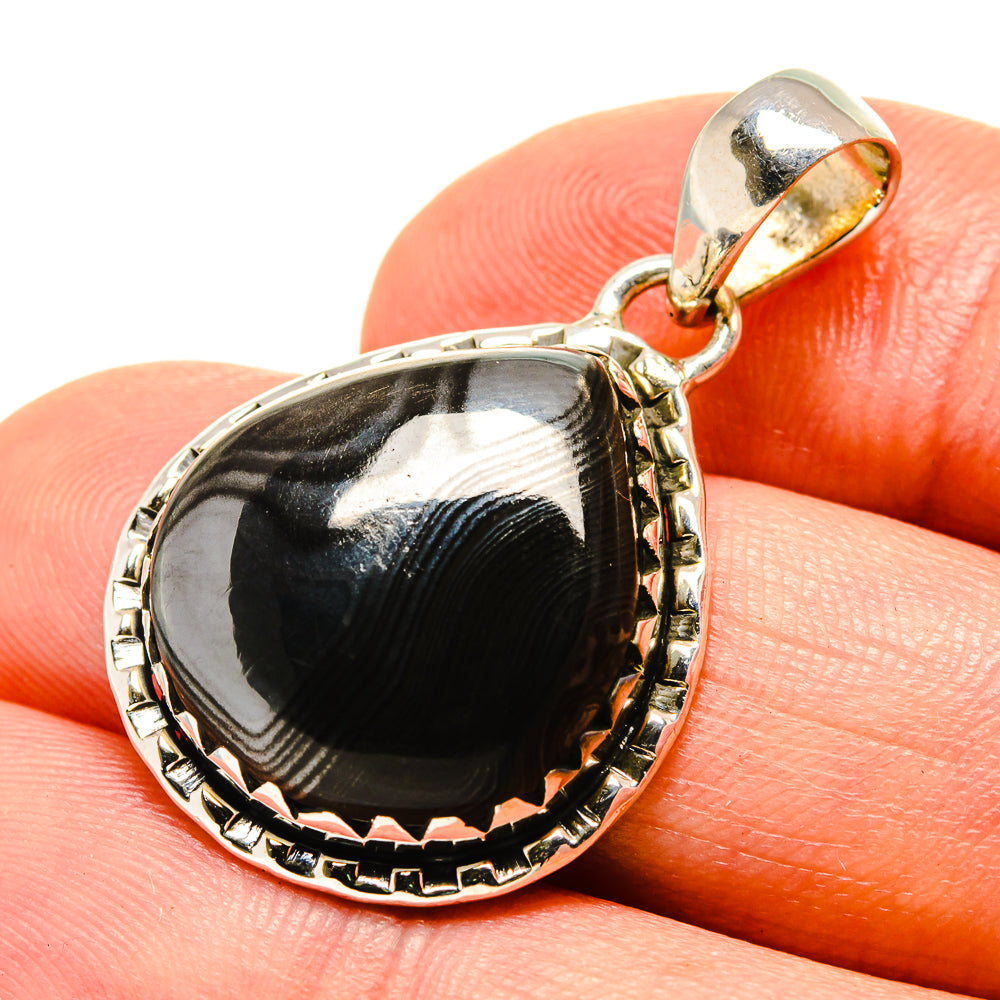 Psilomelane Pendants handcrafted by Ana Silver Co - PD756227