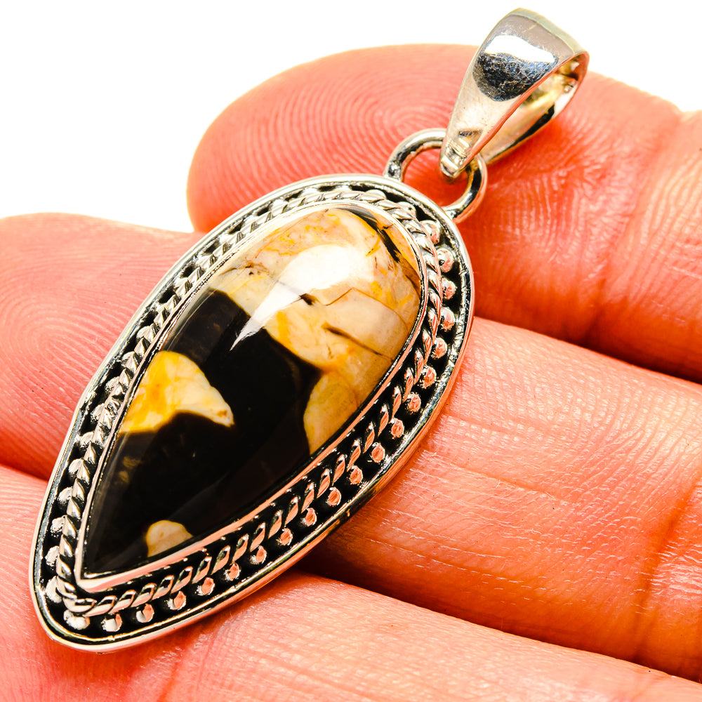 Peanut Wood Jasper Pendants handcrafted by Ana Silver Co - PD756239