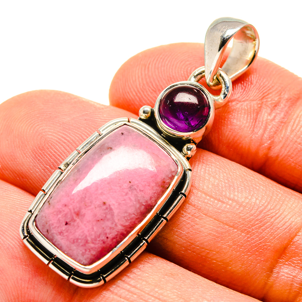 Rhodonite Pendants handcrafted by Ana Silver Co - PD756243