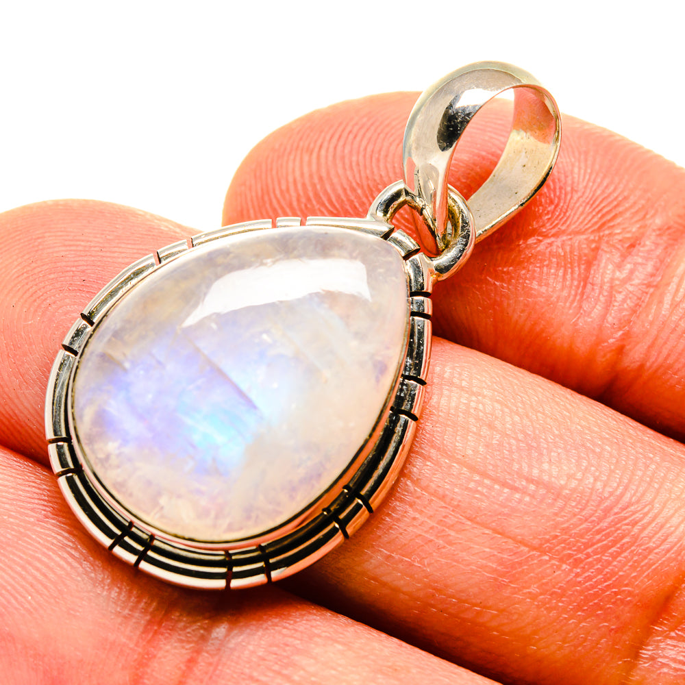 Rainbow Moonstone Pendants handcrafted by Ana Silver Co - PD756255