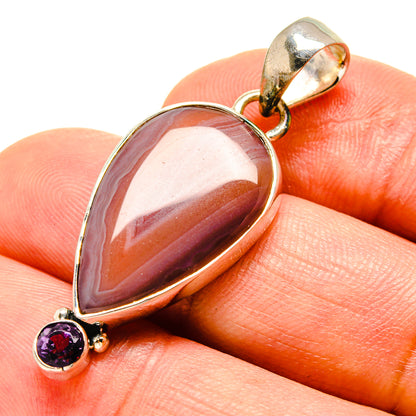 Orange Botswana Agate Pendants handcrafted by Ana Silver Co - PD756264