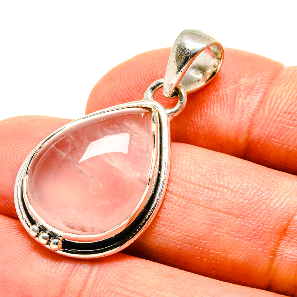 Rose Quartz Pendants handcrafted by Ana Silver Co - PD756267
