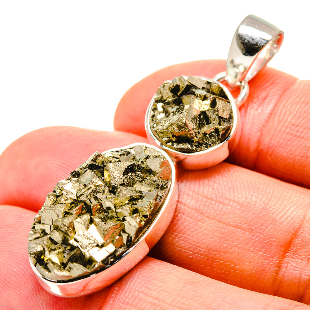 Pyrite Pendants handcrafted by Ana Silver Co - PD756277