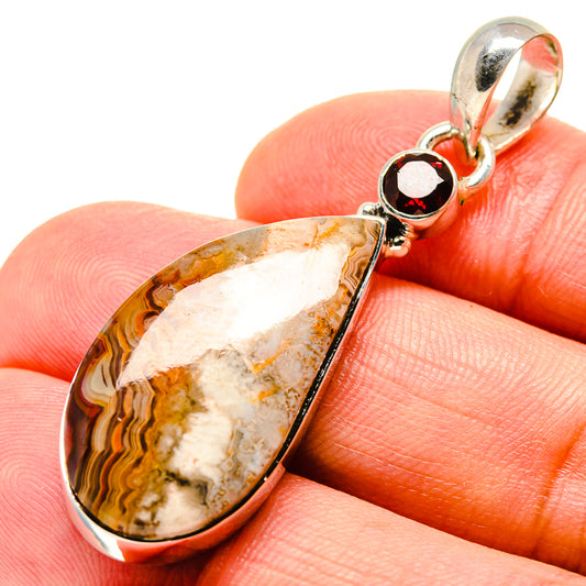 Crazy Lace Agate Pendants handcrafted by Ana Silver Co - PD756279
