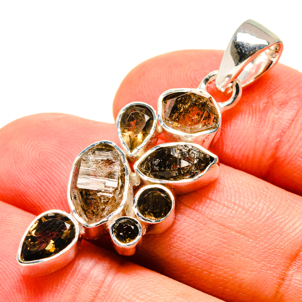 Herkimer Diamond Pendants handcrafted by Ana Silver Co - PD756295