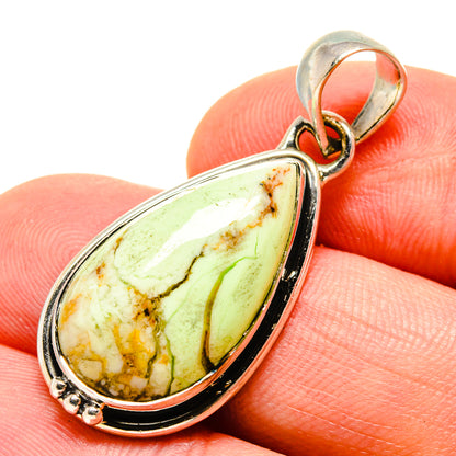 Lemon Chrysoprase Pendants handcrafted by Ana Silver Co - PD756310