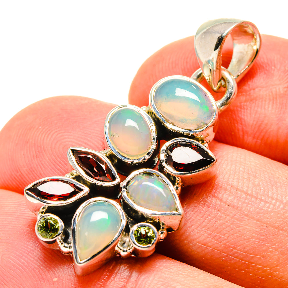 Ethiopian Opal Pendants handcrafted by Ana Silver Co - PD756311