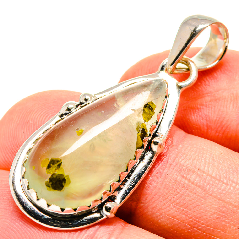 Prehnite Pendants handcrafted by Ana Silver Co - PD756313