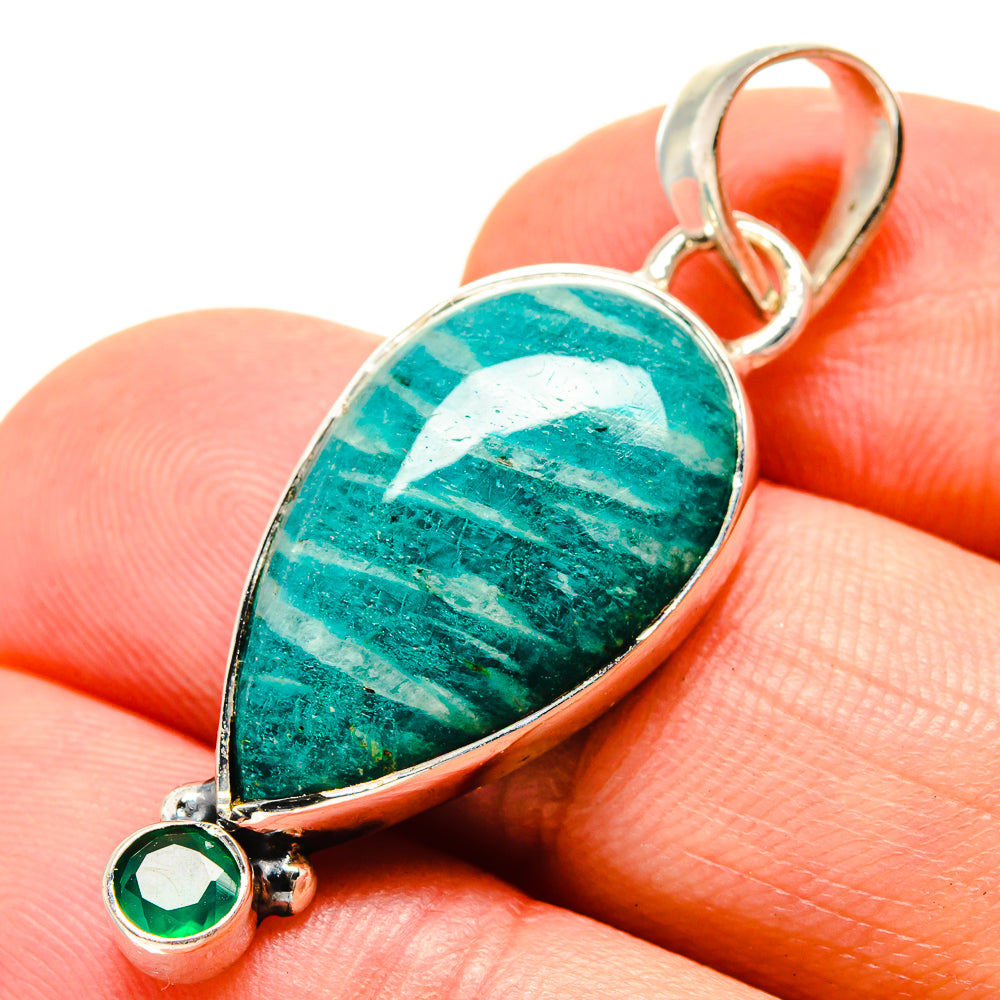 Amazonite Pendants handcrafted by Ana Silver Co - PD756320