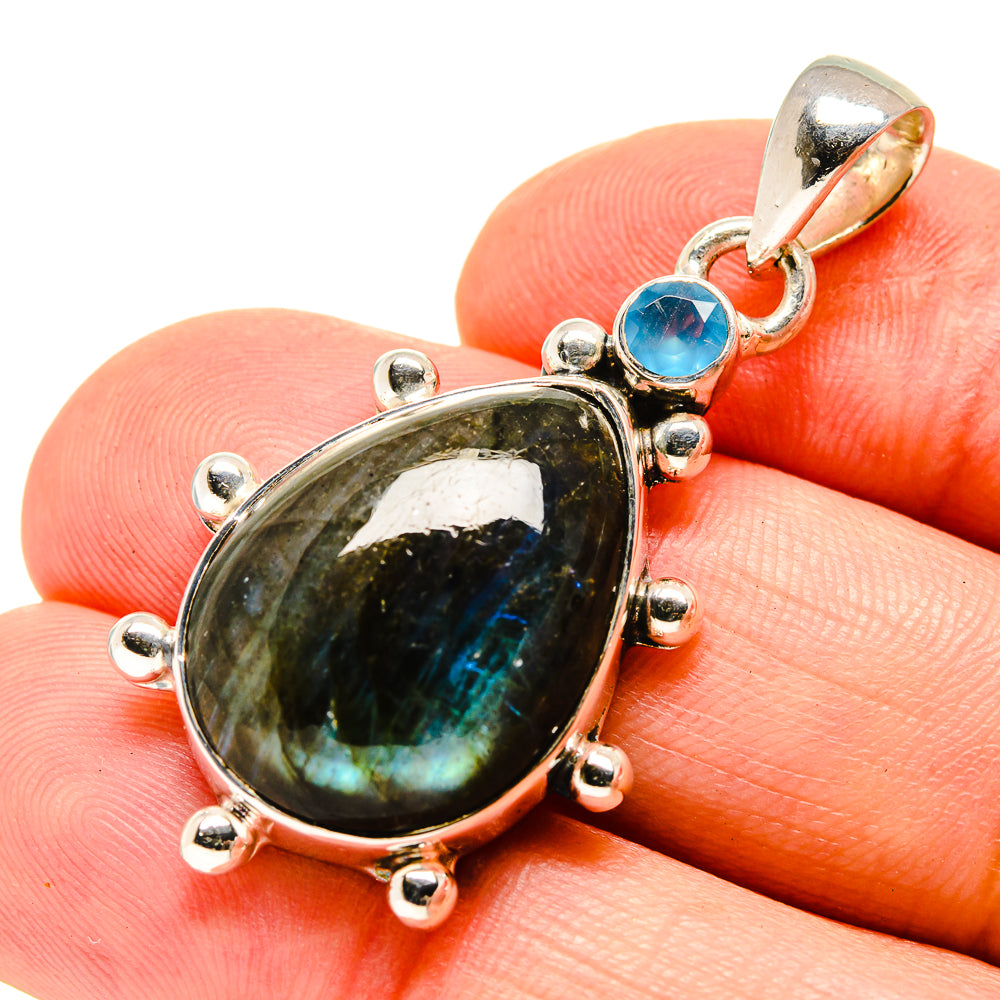 Labradorite Pendants handcrafted by Ana Silver Co - PD756330