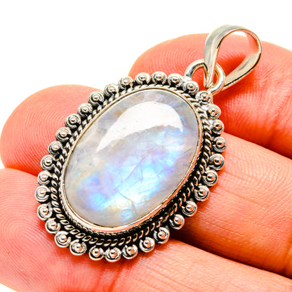 Rainbow Moonstone Pendants handcrafted by Ana Silver Co - PD756331