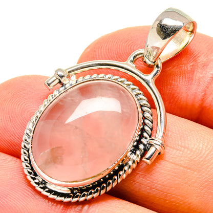 Rose Quartz Pendants handcrafted by Ana Silver Co - PD756339