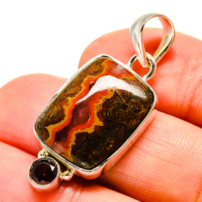 Moroccan Agate Pendants handcrafted by Ana Silver Co - PD756342