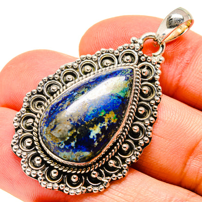 Azurite Pendants handcrafted by Ana Silver Co - PD756344