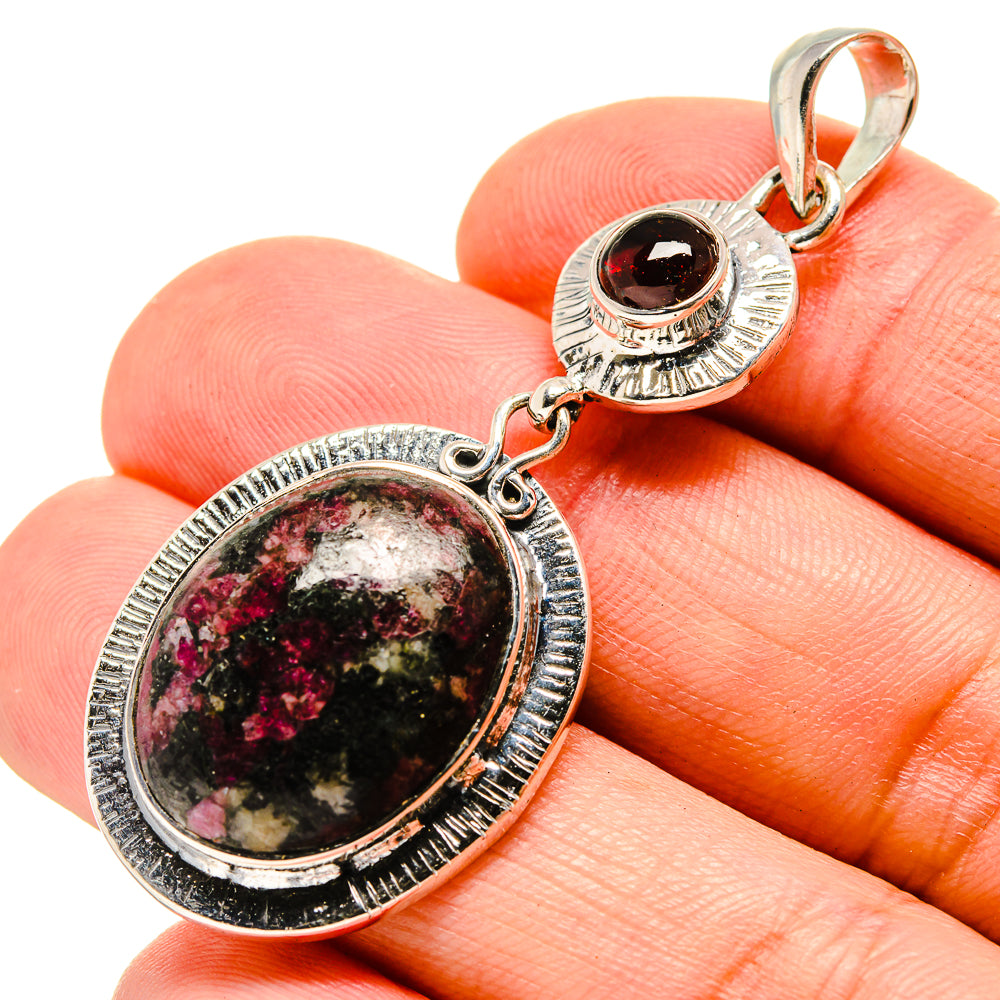 Russian Eudialyte Pendants handcrafted by Ana Silver Co - PD756348