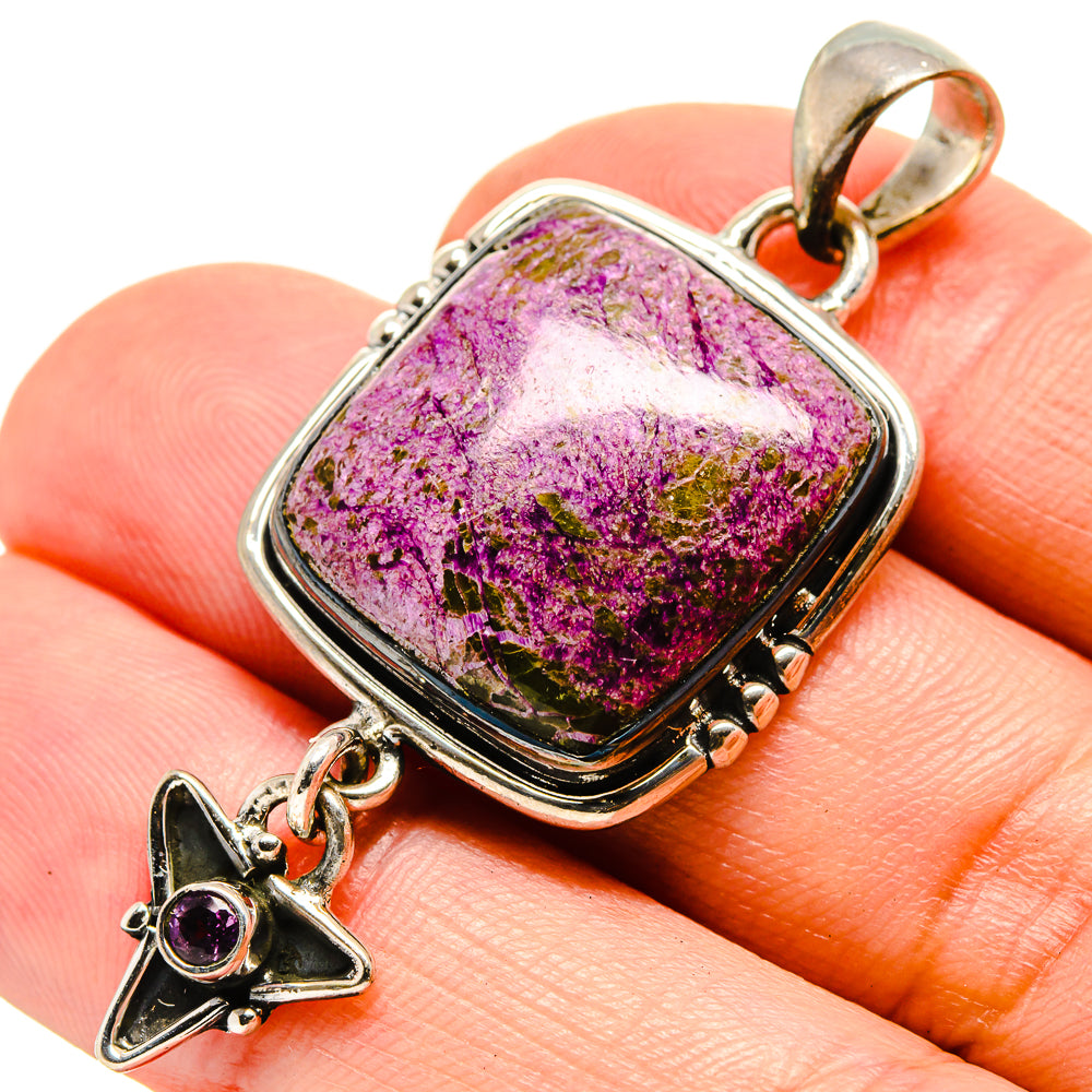 Stichtite Pendants handcrafted by Ana Silver Co - PD756349