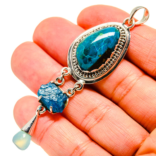 Chrysocolla Pendants handcrafted by Ana Silver Co - PD756352
