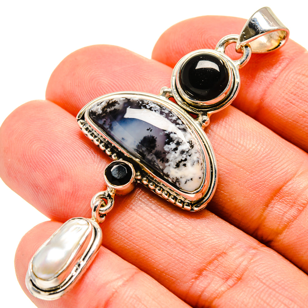 Dendritic Opal Pendants handcrafted by Ana Silver Co - PD756354
