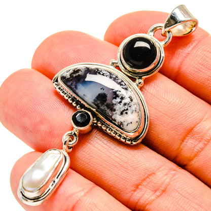 Dendritic Opal Pendants handcrafted by Ana Silver Co - PD756354