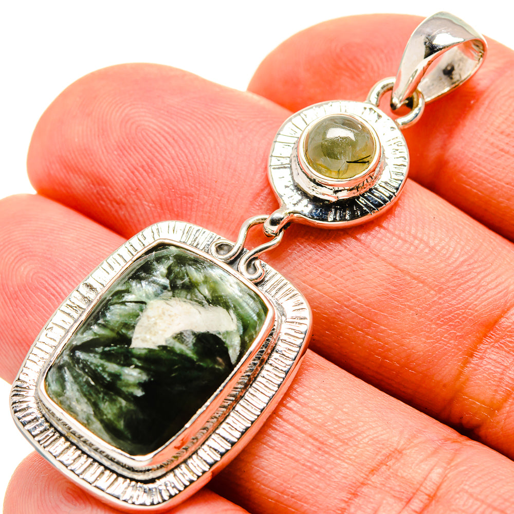 Seraphinite Pendants handcrafted by Ana Silver Co - PD756360
