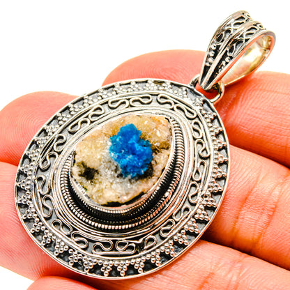 Cavansite Crystal Pendants handcrafted by Ana Silver Co - PD756367