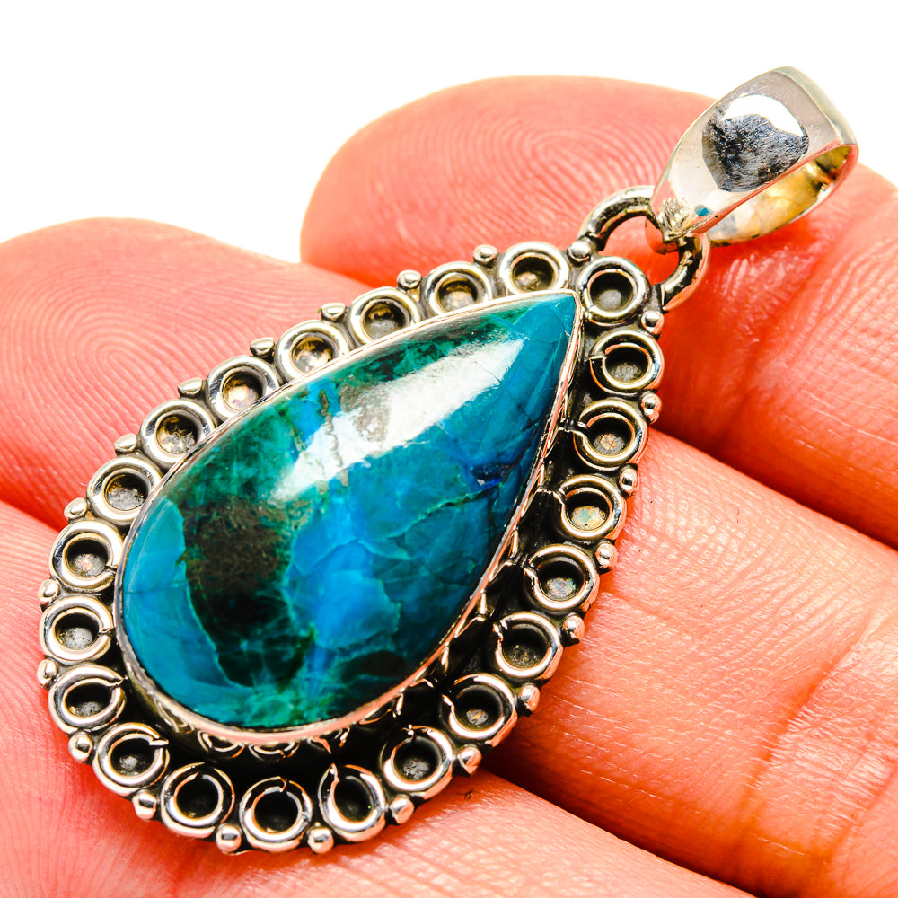 Chrysocolla Pendants handcrafted by Ana Silver Co - PD756371
