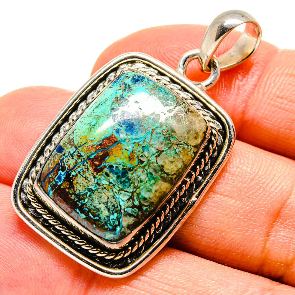 Chrysocolla Pendants handcrafted by Ana Silver Co - PD756380