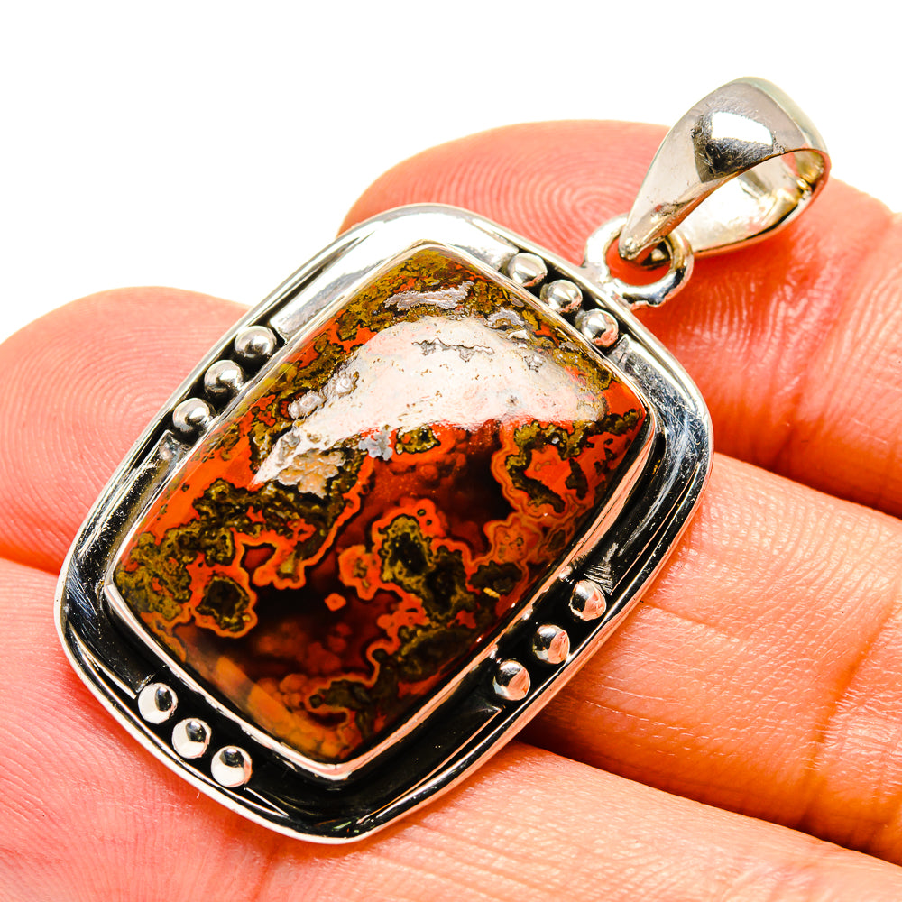 Moroccan Agate Pendants handcrafted by Ana Silver Co - PD756381