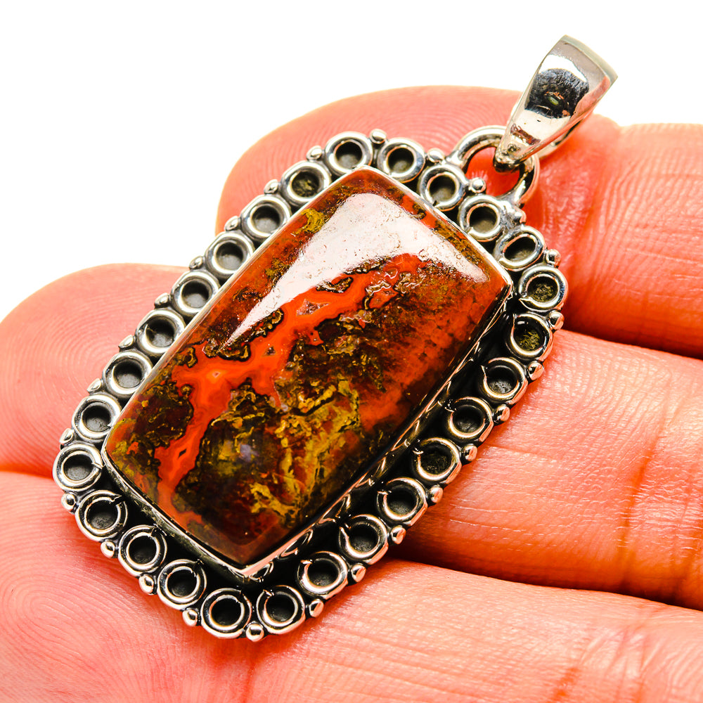 Moroccan Agate Pendants handcrafted by Ana Silver Co - PD756393