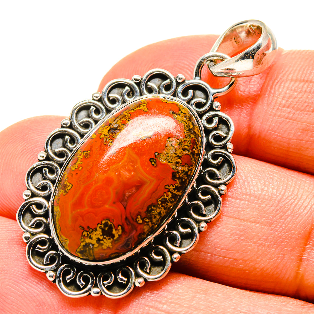 Moroccan Agate Pendants handcrafted by Ana Silver Co - PD756395