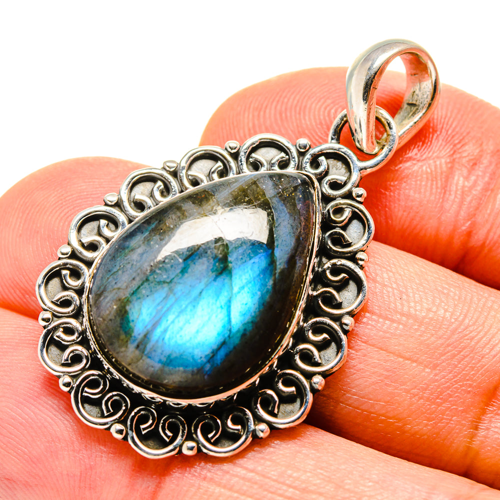 Labradorite Pendants handcrafted by Ana Silver Co - PD756403