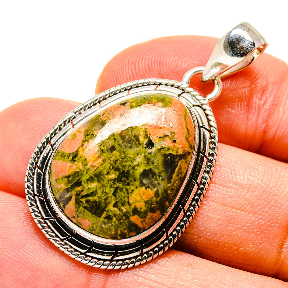 Unakite Pendants handcrafted by Ana Silver Co - PD756416