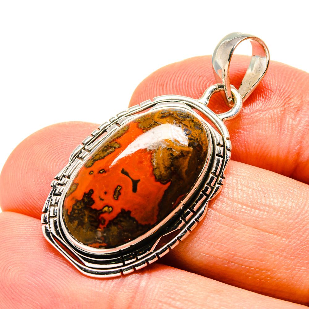 Moroccan Agate Pendants handcrafted by Ana Silver Co - PD756422