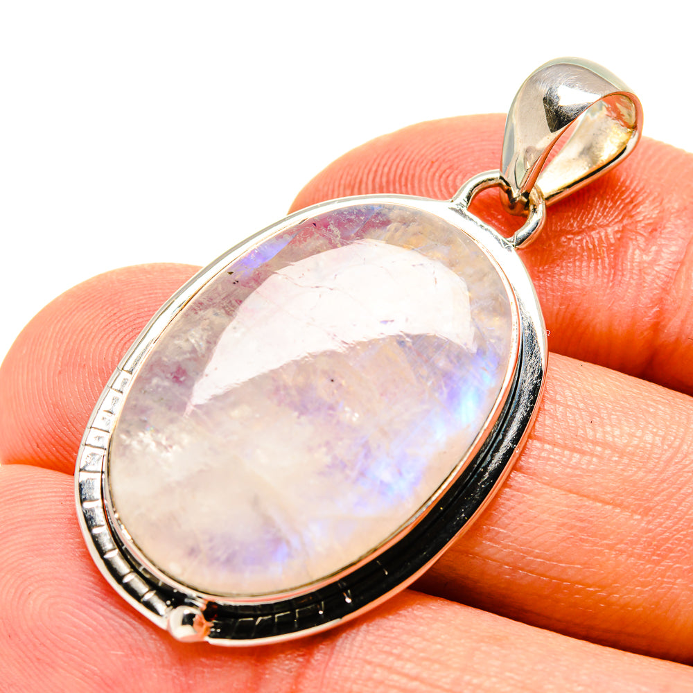 Rainbow Moonstone Pendants handcrafted by Ana Silver Co - PD756428