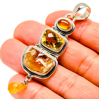 Citrine Pendants handcrafted by Ana Silver Co - PD756433