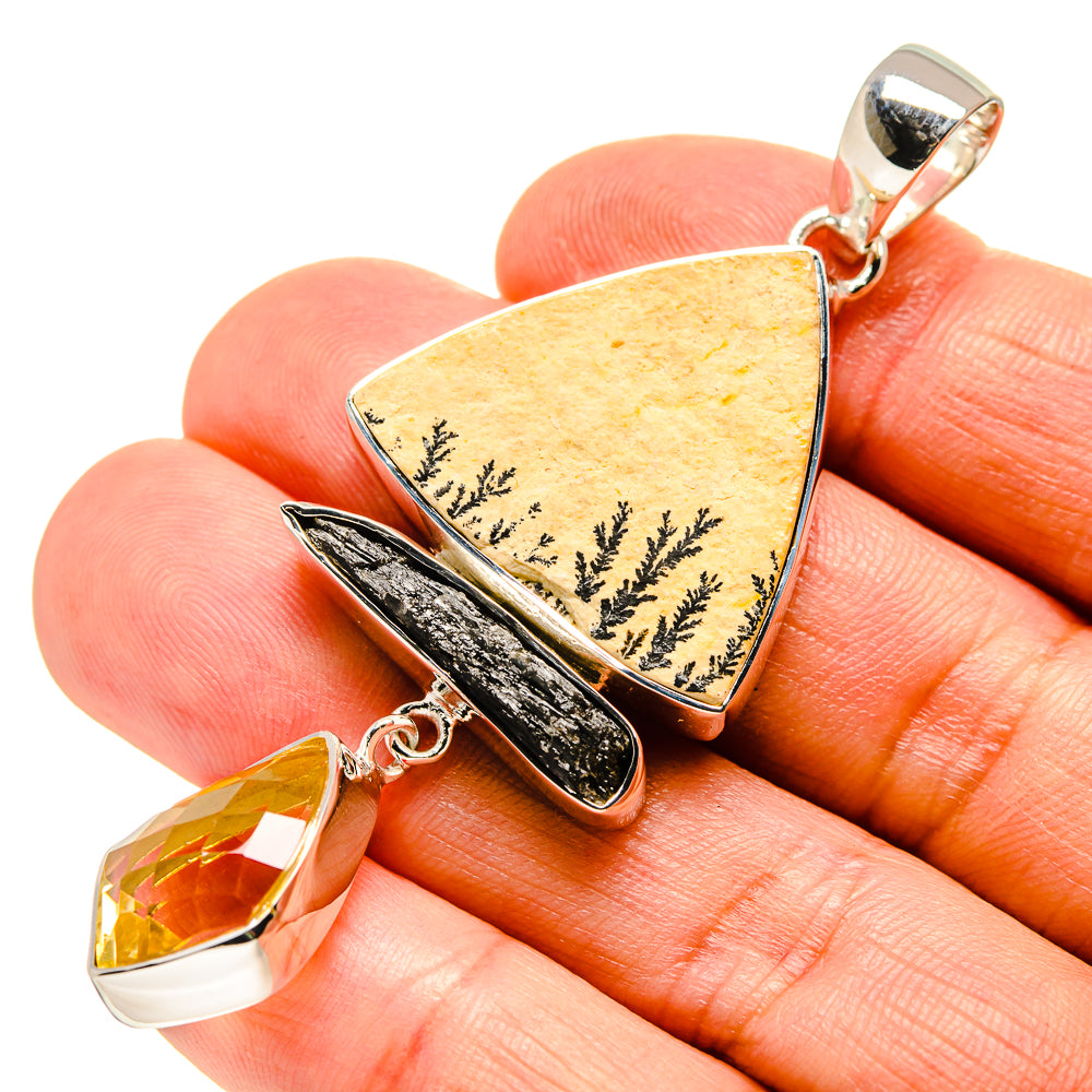 Germany Psilomelane Dendrite Pendants handcrafted by Ana Silver Co - PD756439