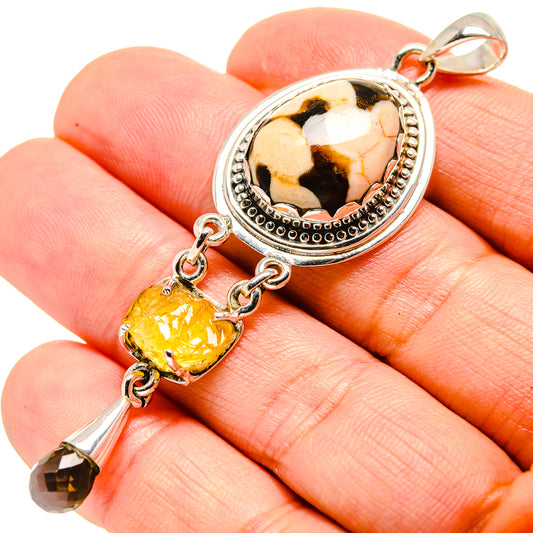 Peanut Wood Jasper Pendants handcrafted by Ana Silver Co - PD756452