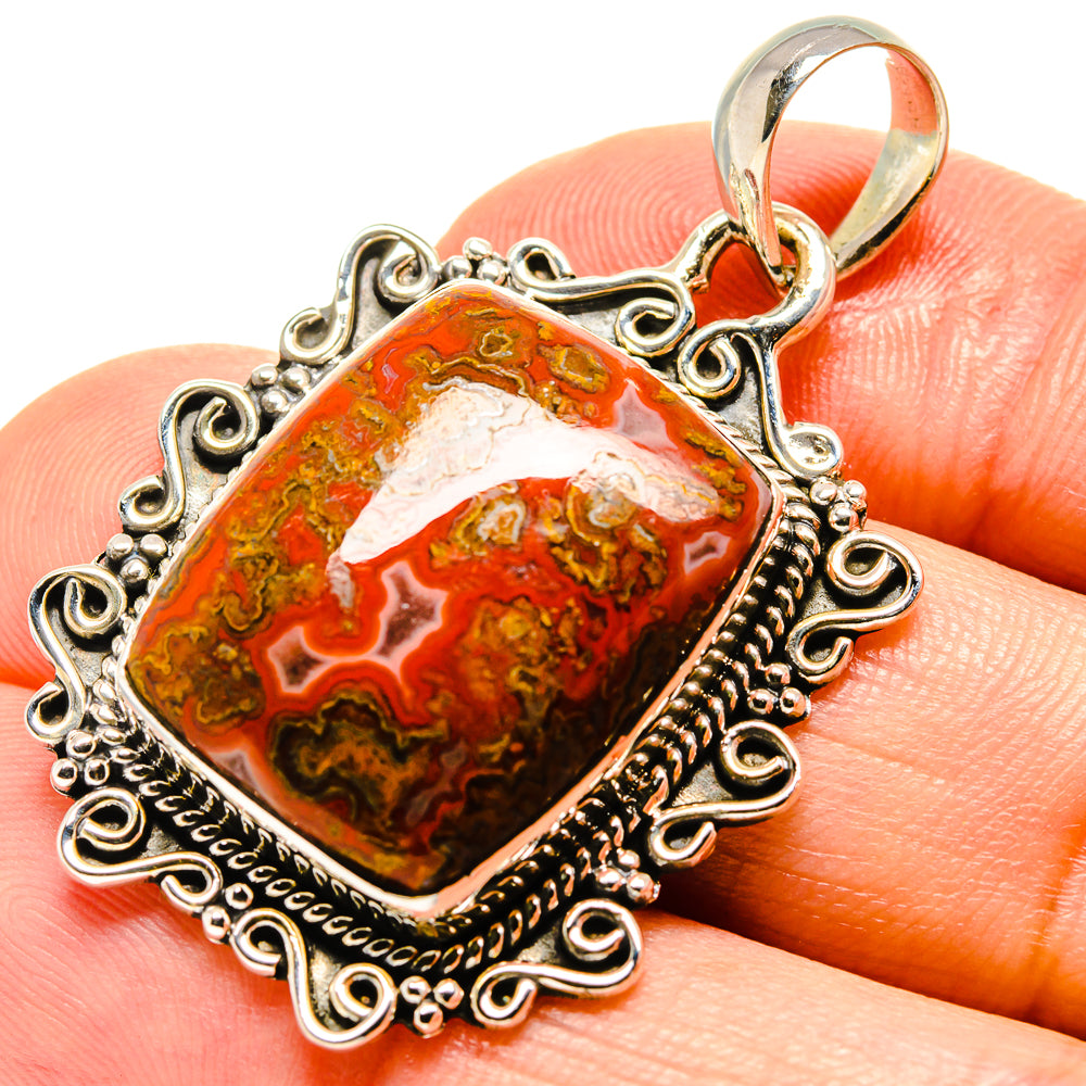 Moroccan Agate Pendants handcrafted by Ana Silver Co - PD756459