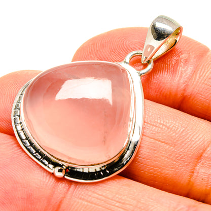 Rose Quartz Pendants handcrafted by Ana Silver Co - PD756466