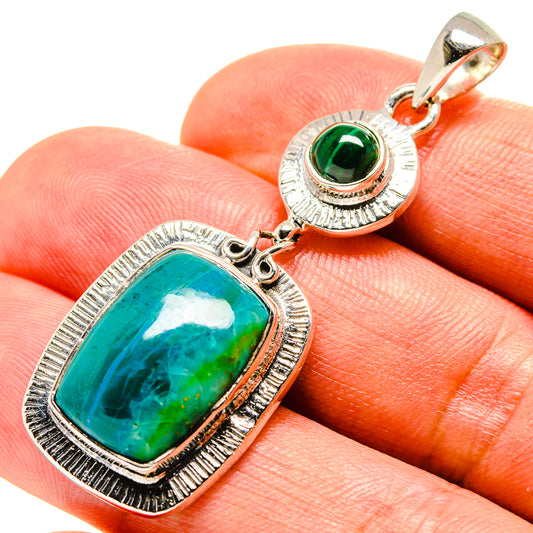 Chrysocolla Pendants handcrafted by Ana Silver Co - PD756473