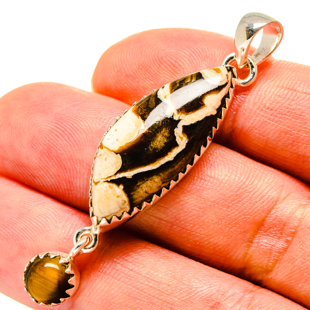 Peanut Wood Jasper Pendants handcrafted by Ana Silver Co - PD756488