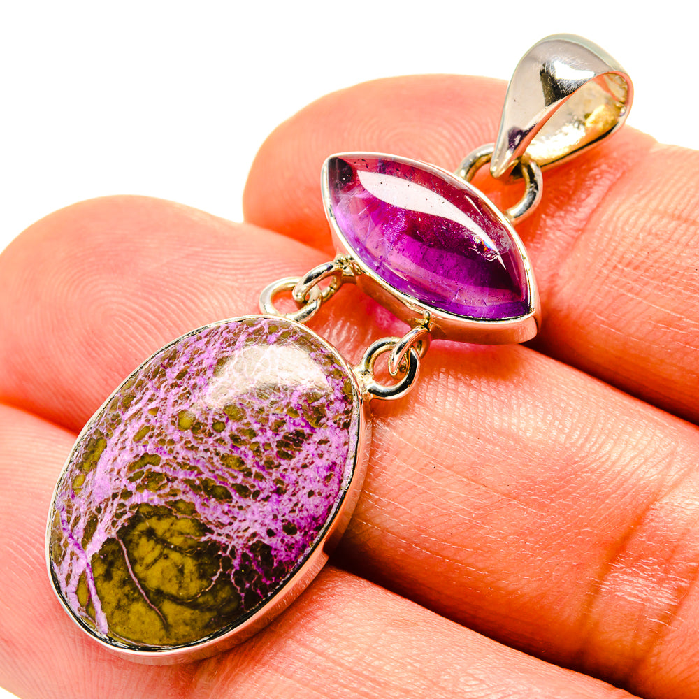 Stichtite Pendants handcrafted by Ana Silver Co - PD756493