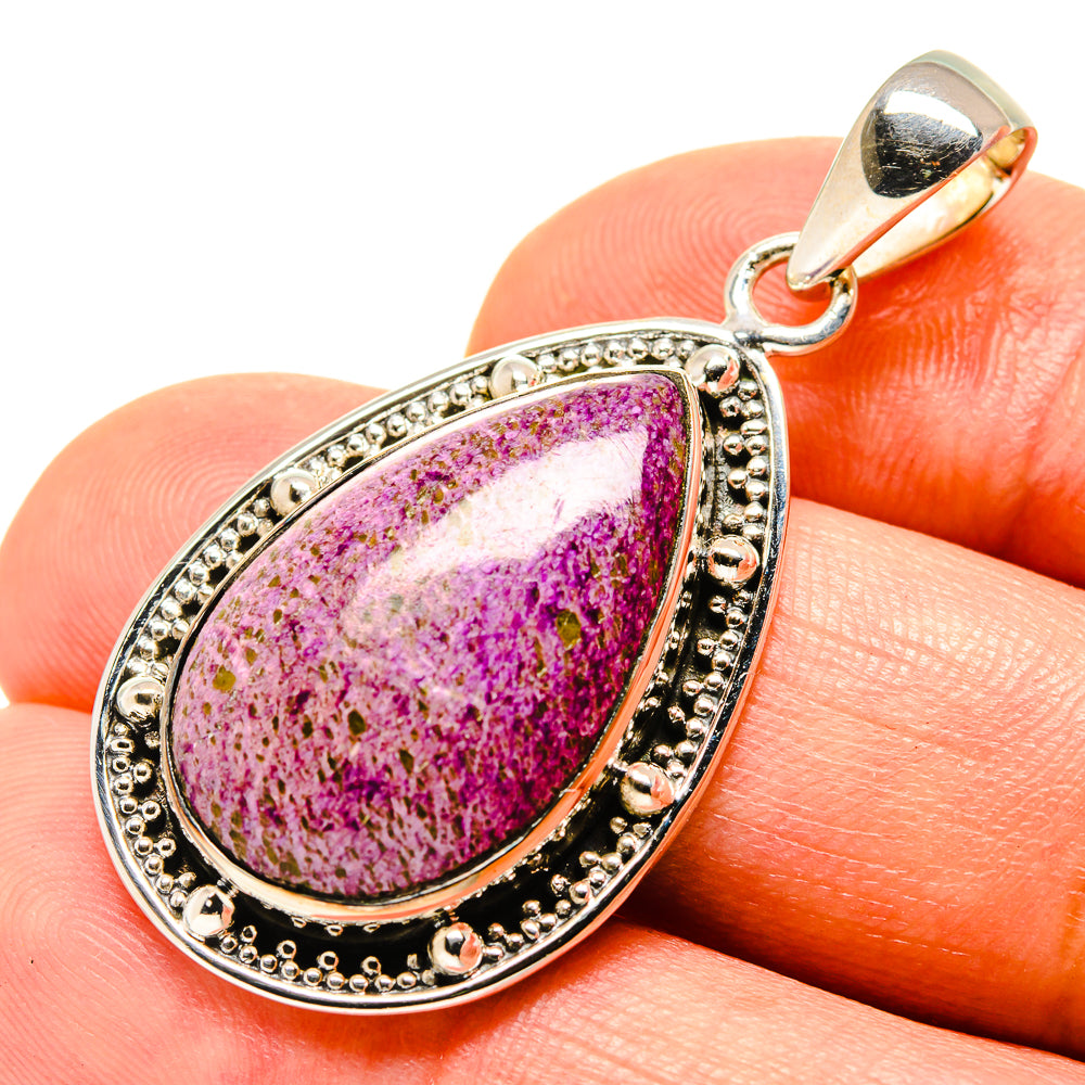 Stichtite Pendants handcrafted by Ana Silver Co - PD756503