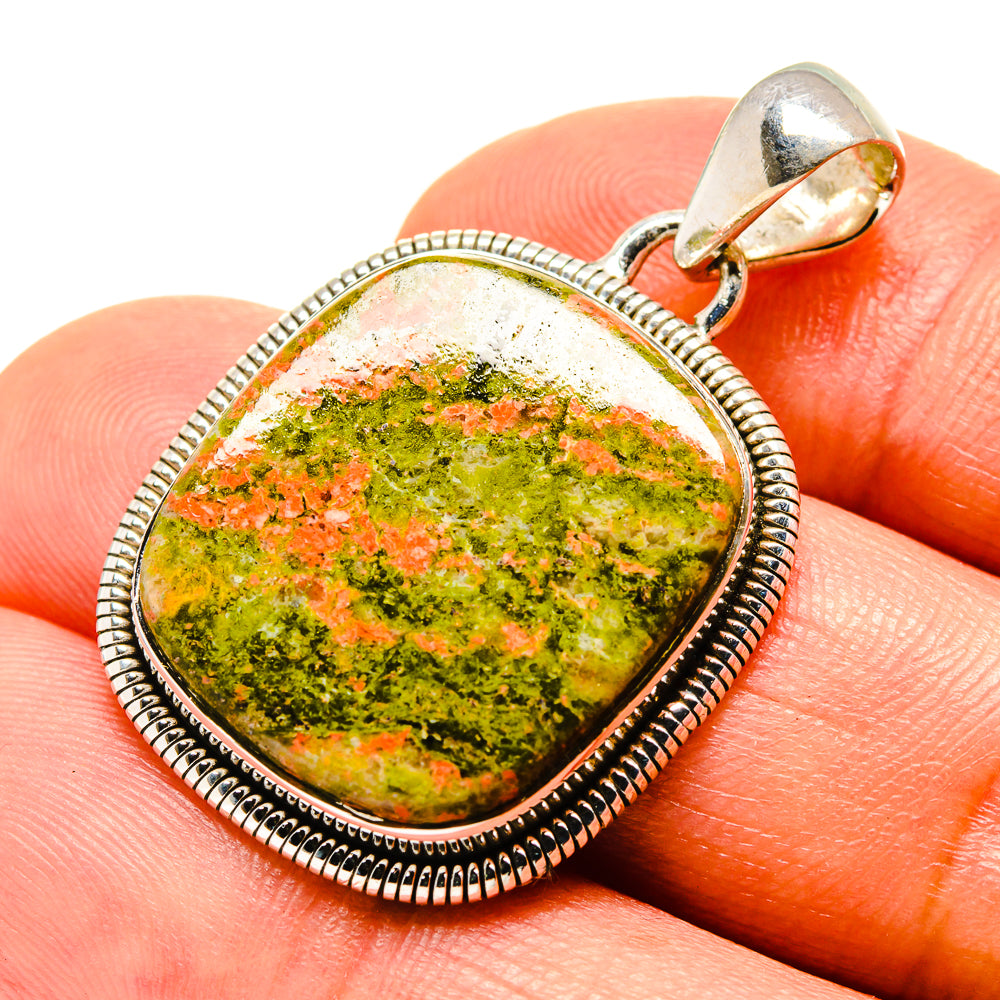 Unakite Pendants handcrafted by Ana Silver Co - PD756505