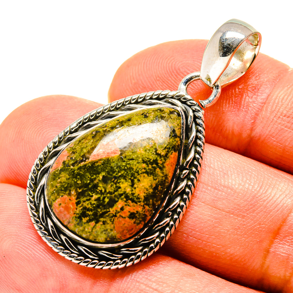 Unakite Pendants handcrafted by Ana Silver Co - PD756509