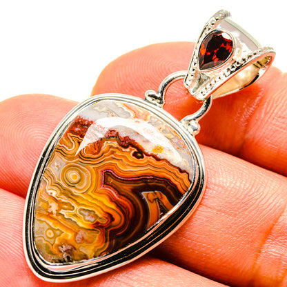 Crazy Lace Agate Pendants handcrafted by Ana Silver Co - PD756512