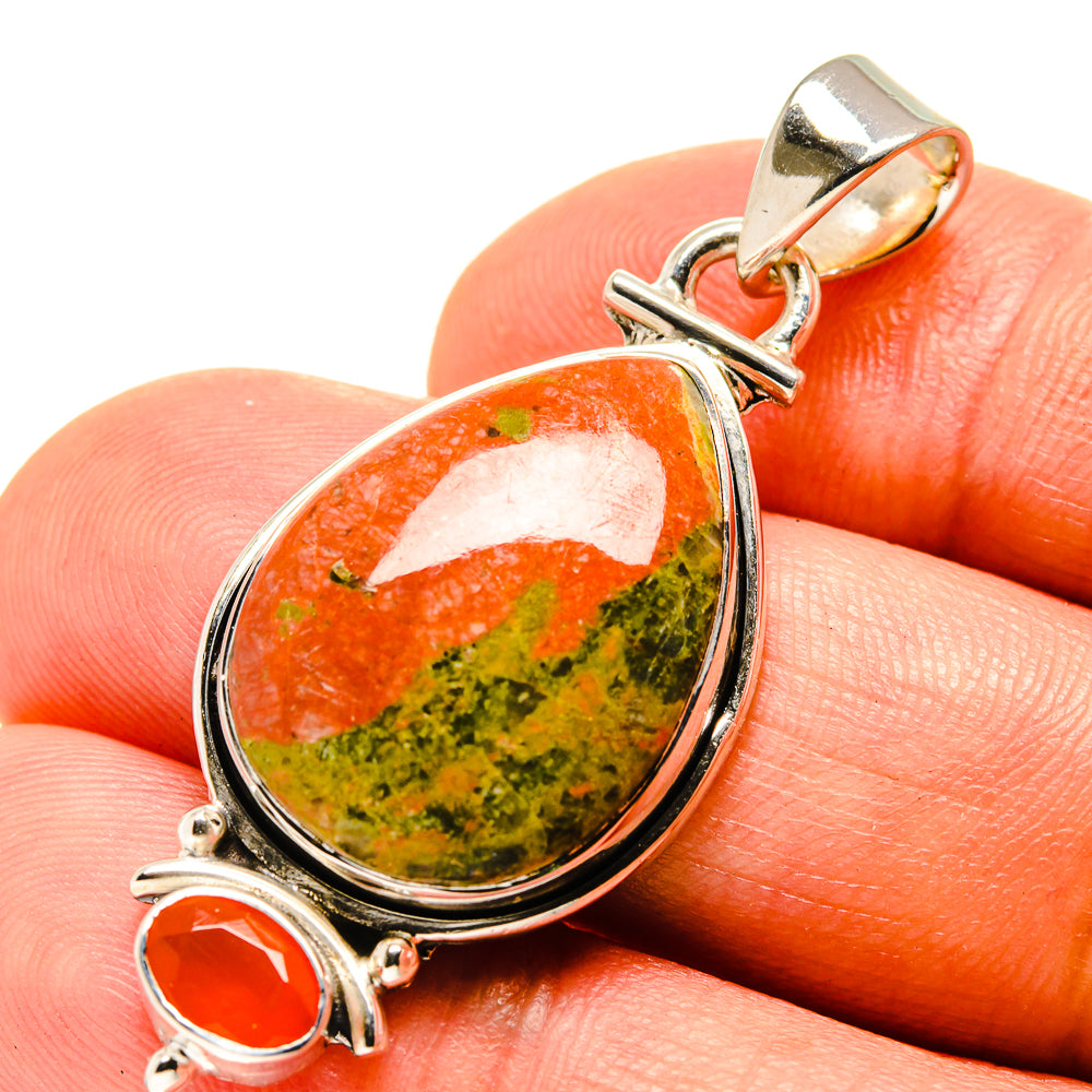 Unakite Pendants handcrafted by Ana Silver Co - PD756516