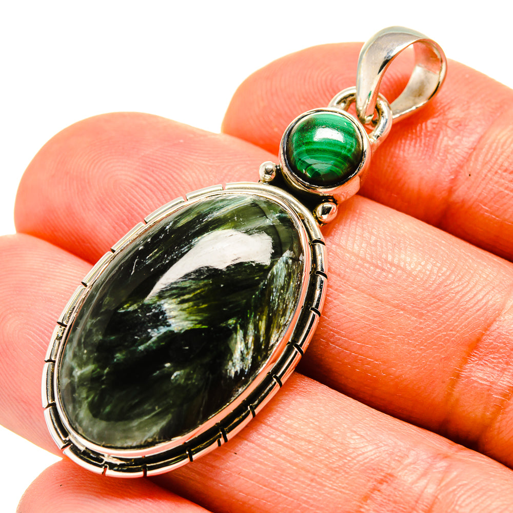 Seraphinite Pendants handcrafted by Ana Silver Co - PD756539