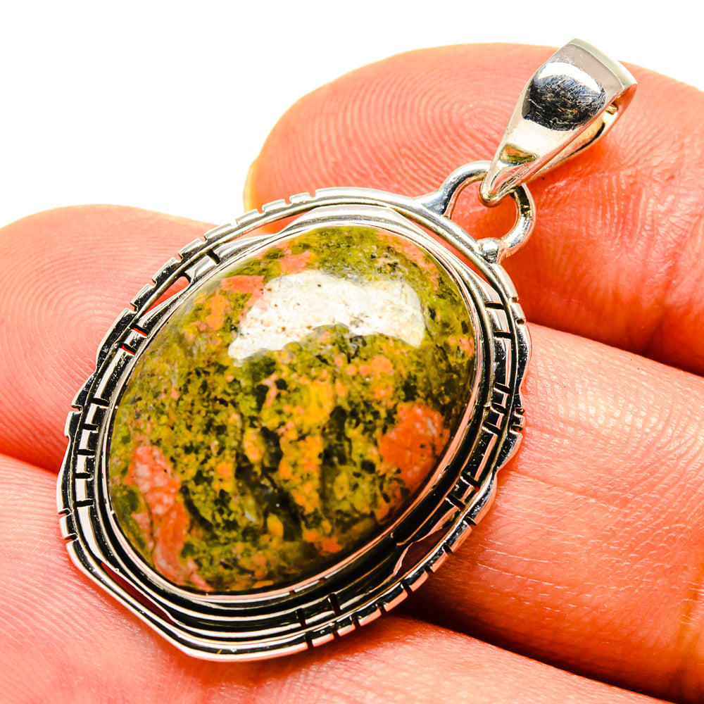 Unakite Pendants handcrafted by Ana Silver Co - PD756554