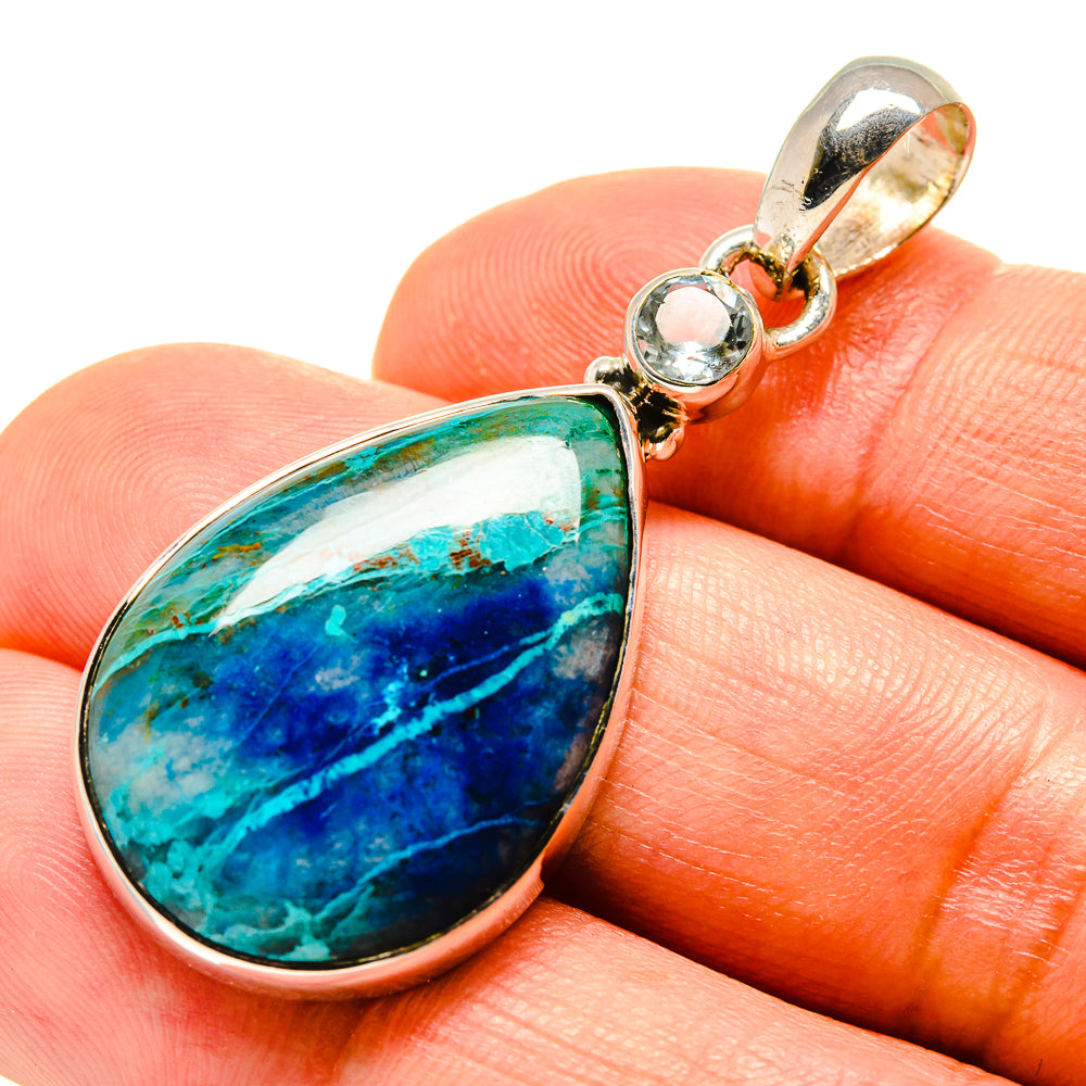 Chrysocolla Pendants handcrafted by Ana Silver Co - PD756560